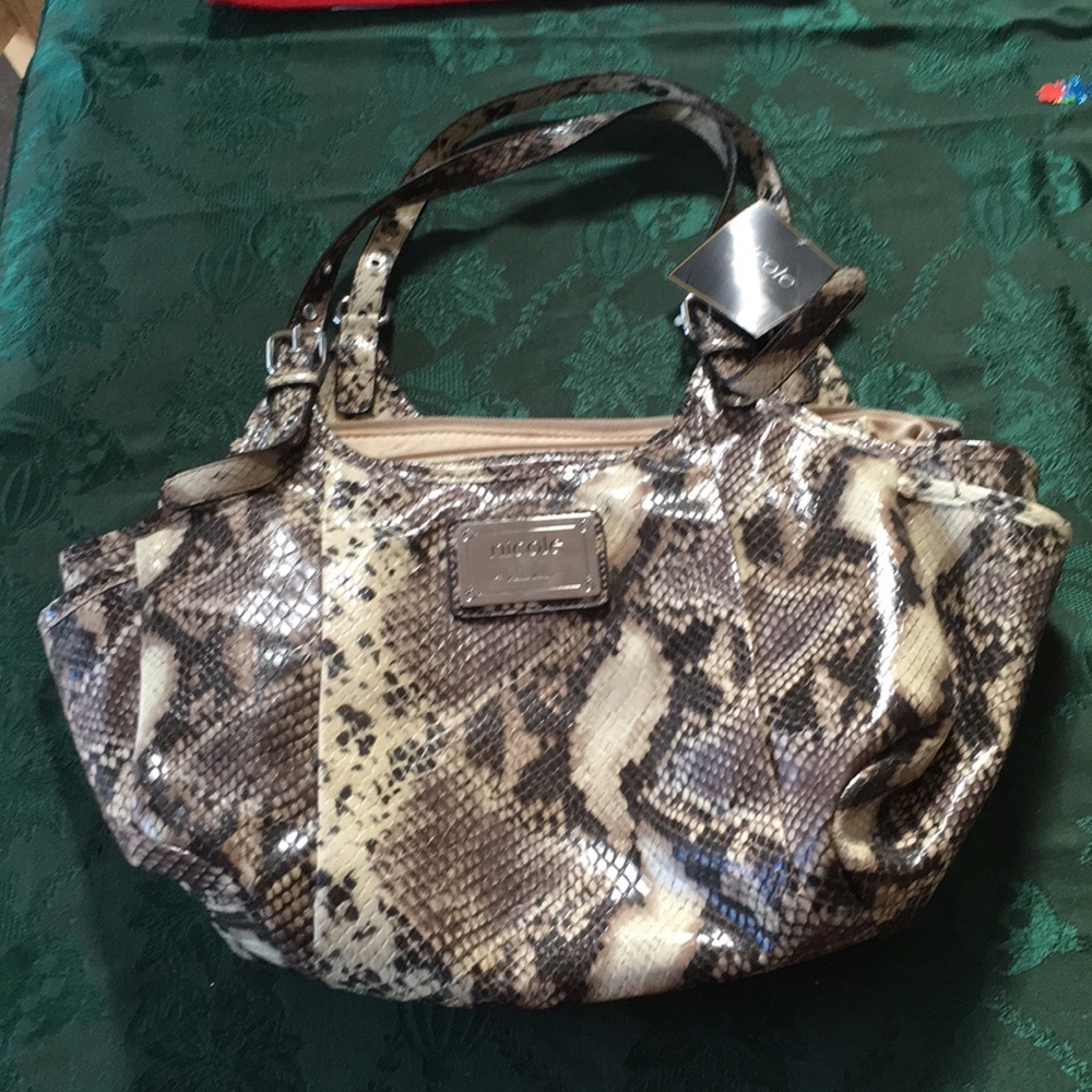 NWT Nicole snakeskin pocketbook